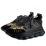 chaussure versace femme homme pas cher chain reaction black sneakers